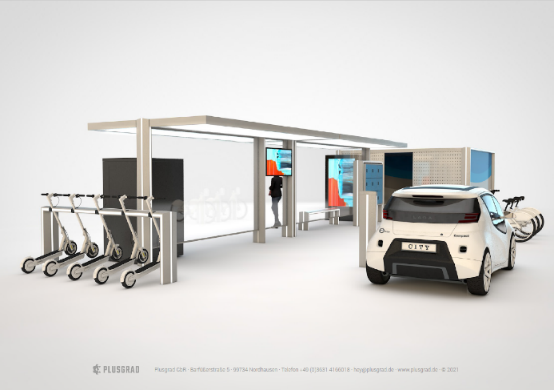 Erste Visualisierungen der Mobilitätstationen